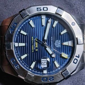 Tag huer 43mm mens aquaracer watch